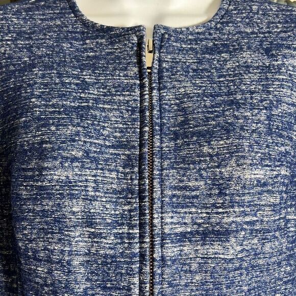 Banana Republic Wool Blend Peplum Jacket, Size 0, Navy Blue - Picture 7 of 8